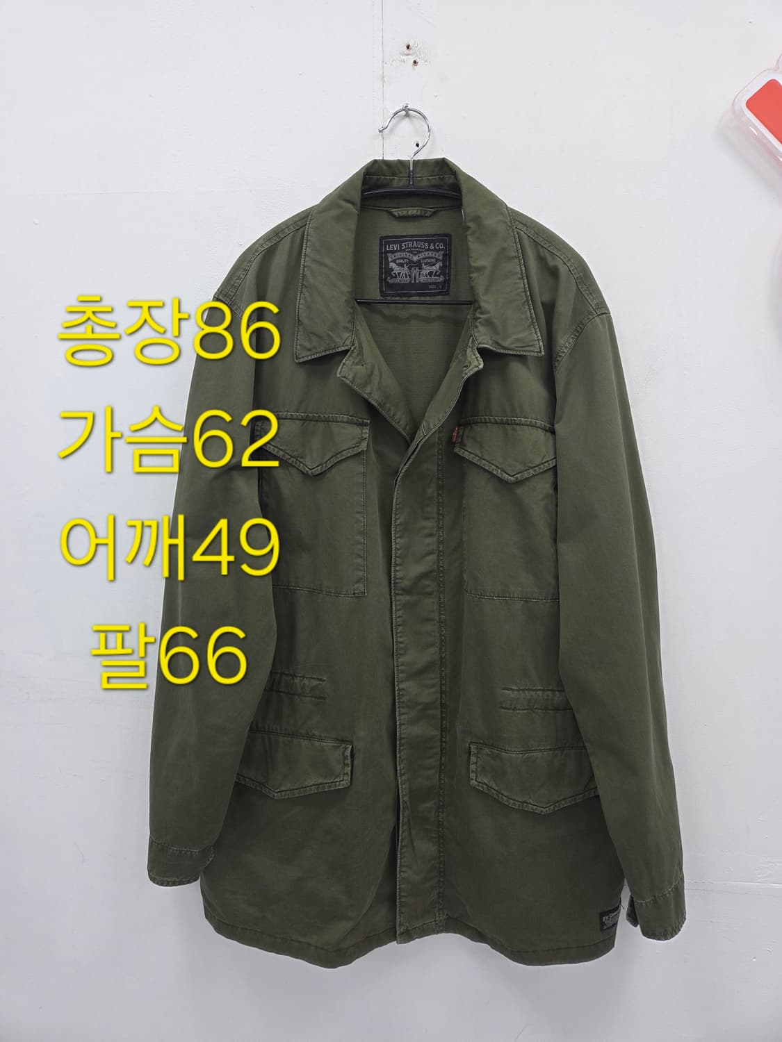 L 리바이스 카키 야상 워크 필드 M-65 자켓 상품이미지1