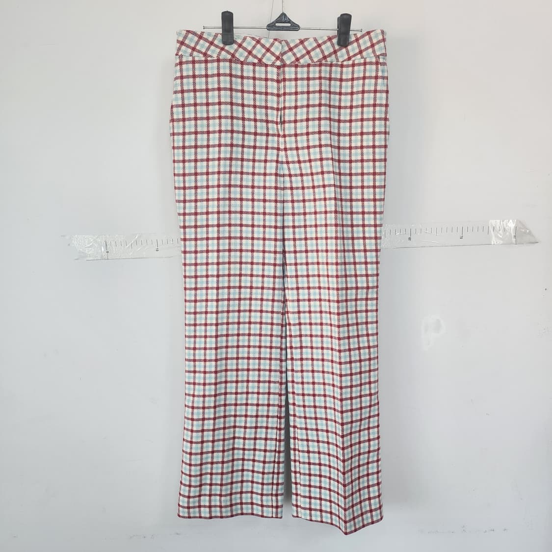 듀엘 체크무늬 바지 상품이미지1