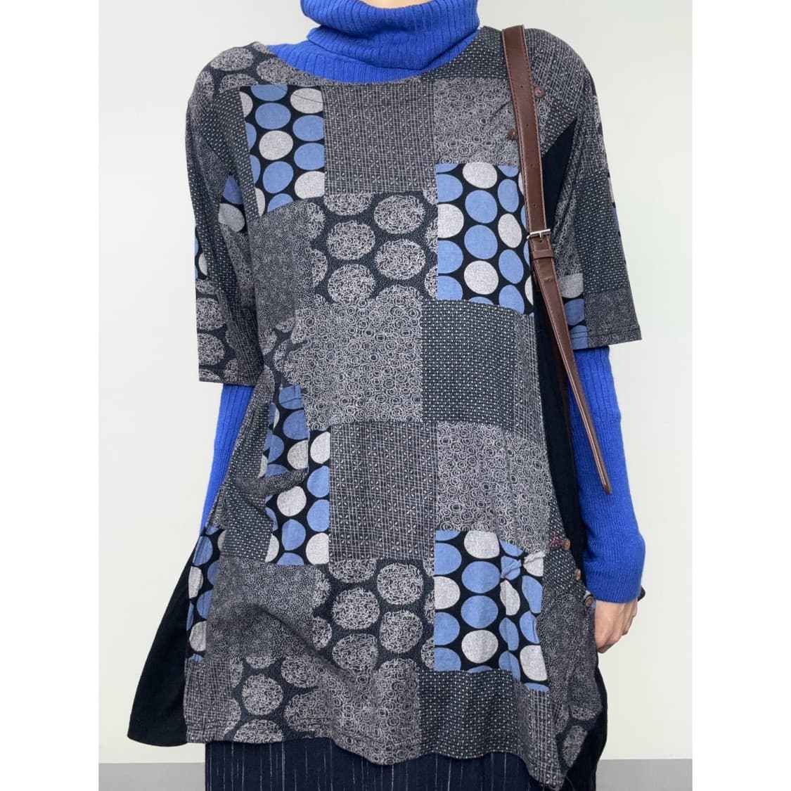 빈티지 에스닉 보헤미안 반팔 상품이미지1