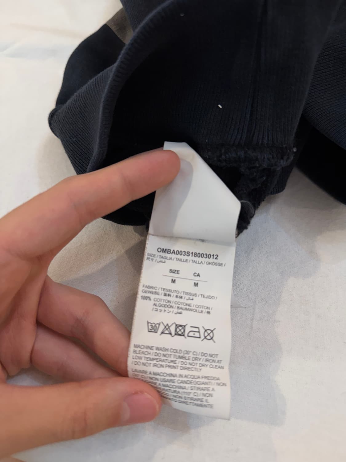 오프화이트 18ss 모나리자 애로우 맨투맨 스웻셔츠 블랙 상품이미지5