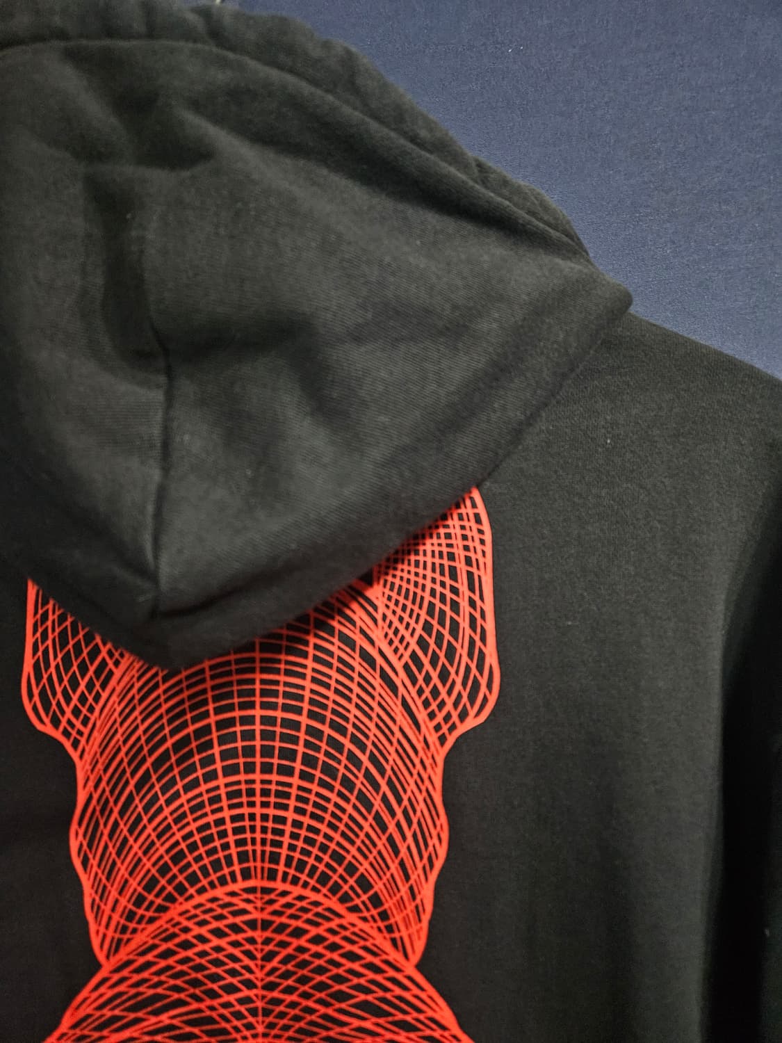 라이프워크 프린팅 블랙 남성 오버핏 95~100 포켓 후드티  상품이미지8