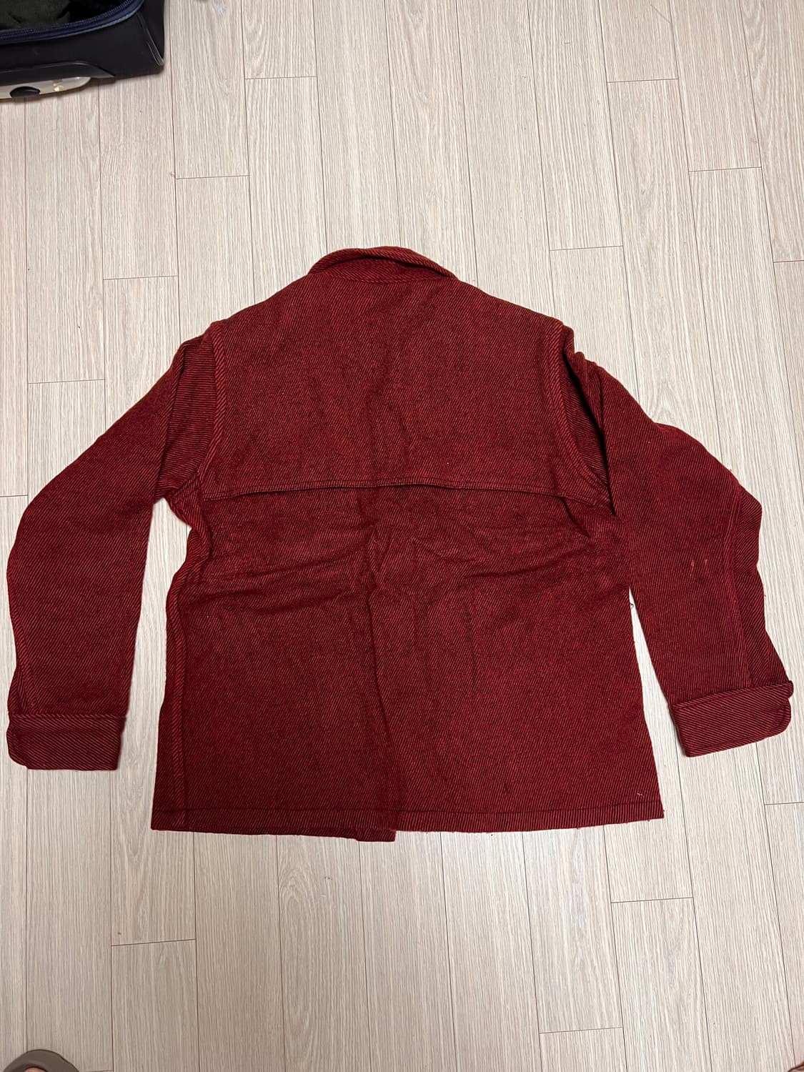 울리치 버건디 울 자켓 L 상품이미지5