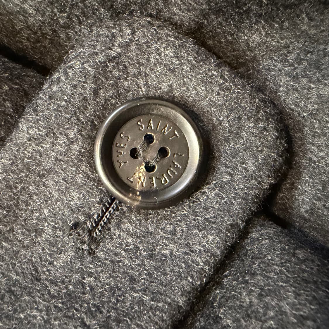 YSL 입생로랑 딥그레이 발마칸 코트  상품이미지6