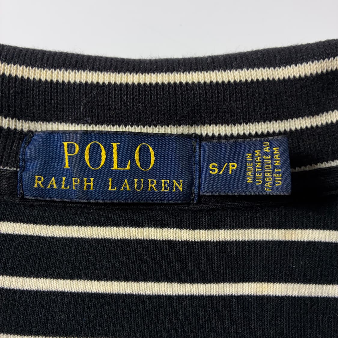 Polo  폴로 랄프로렌 자수 코튼 스트라이프 반집업 니트  상품이미지3