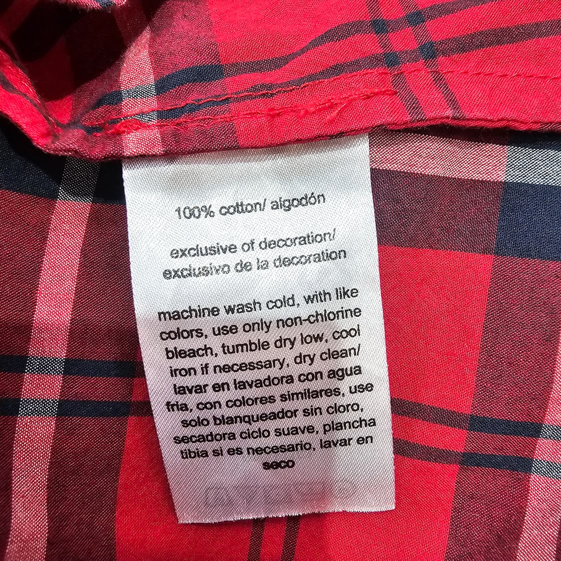 타미힐피커 레드 체크 셔츠 상품이미지10