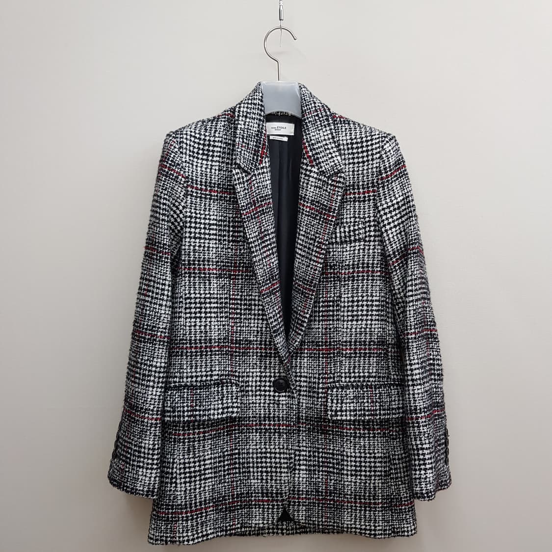 이자벨마랑 에뚜왈 버진울 트위드 체크 자켓 36사이즈 상품이미지2