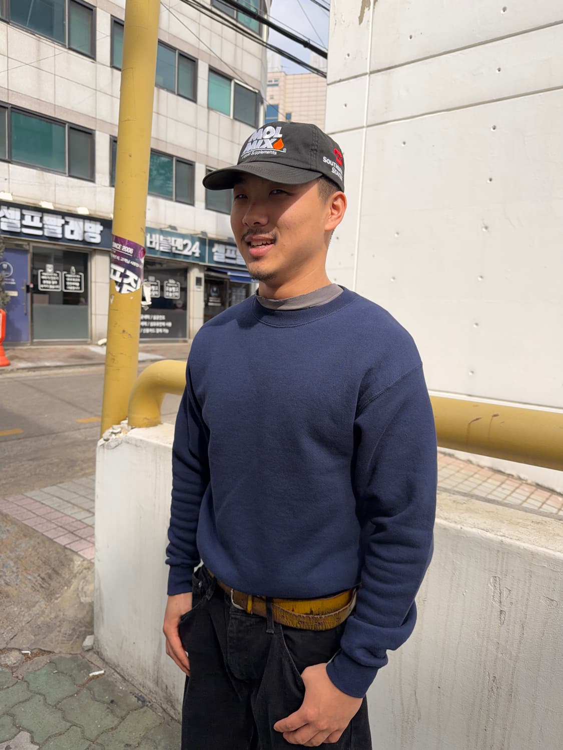 Lee black sweat shirts 상품이미지5