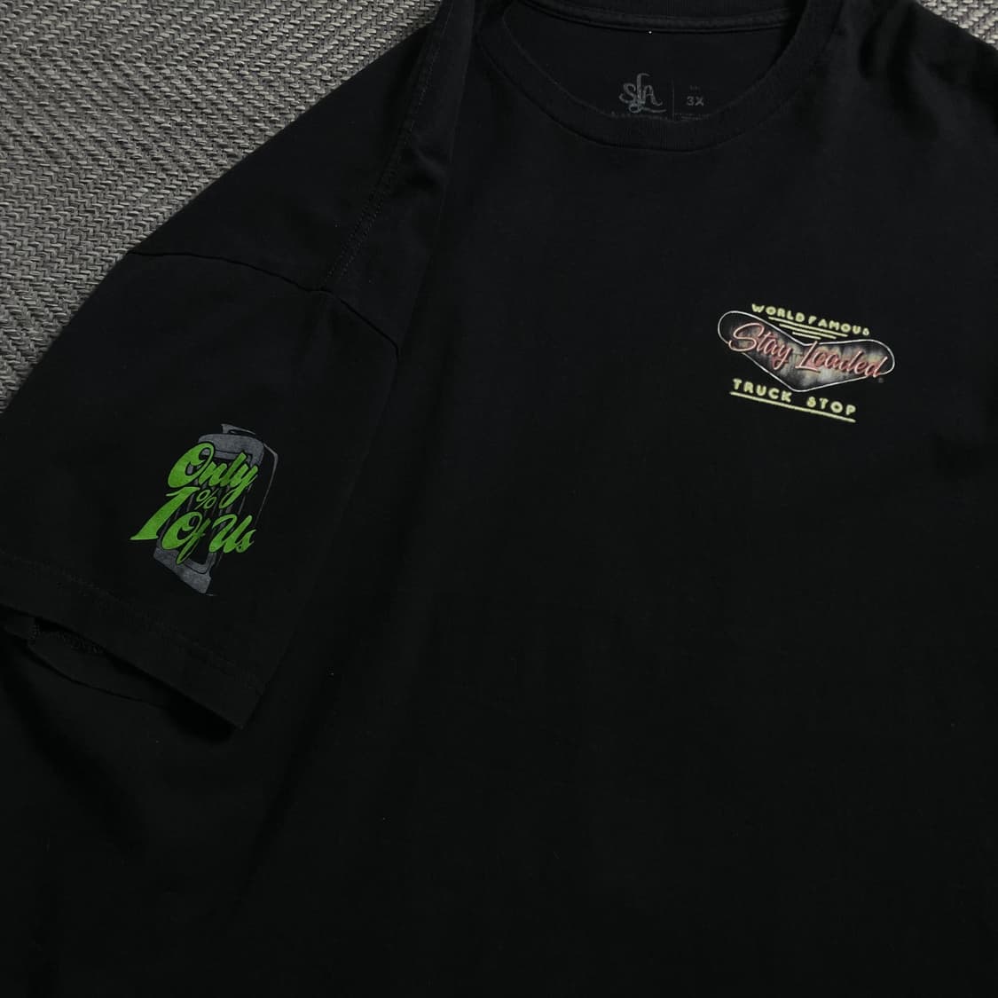 USA 빈티지 트럭 스탑 빅로고 반팔 티셔츠o 4093 상품이미지4