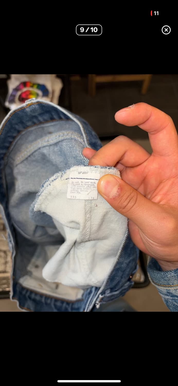 80s Levi's 517 USA flare denim pants 상품이미지6