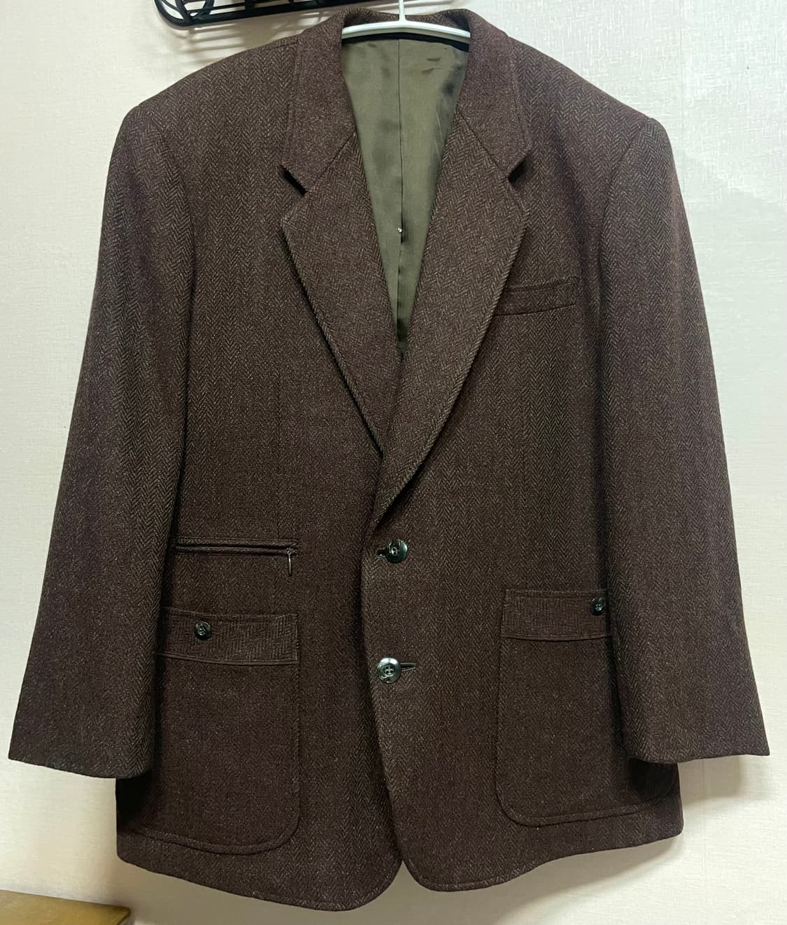 해링본브라운울자켓 상품이미지2