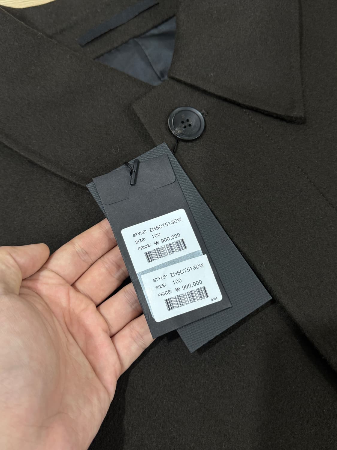 [100] 지오송지오 25FW 발마칸 핸드메이드 코트 다크브라운 상품이미지3