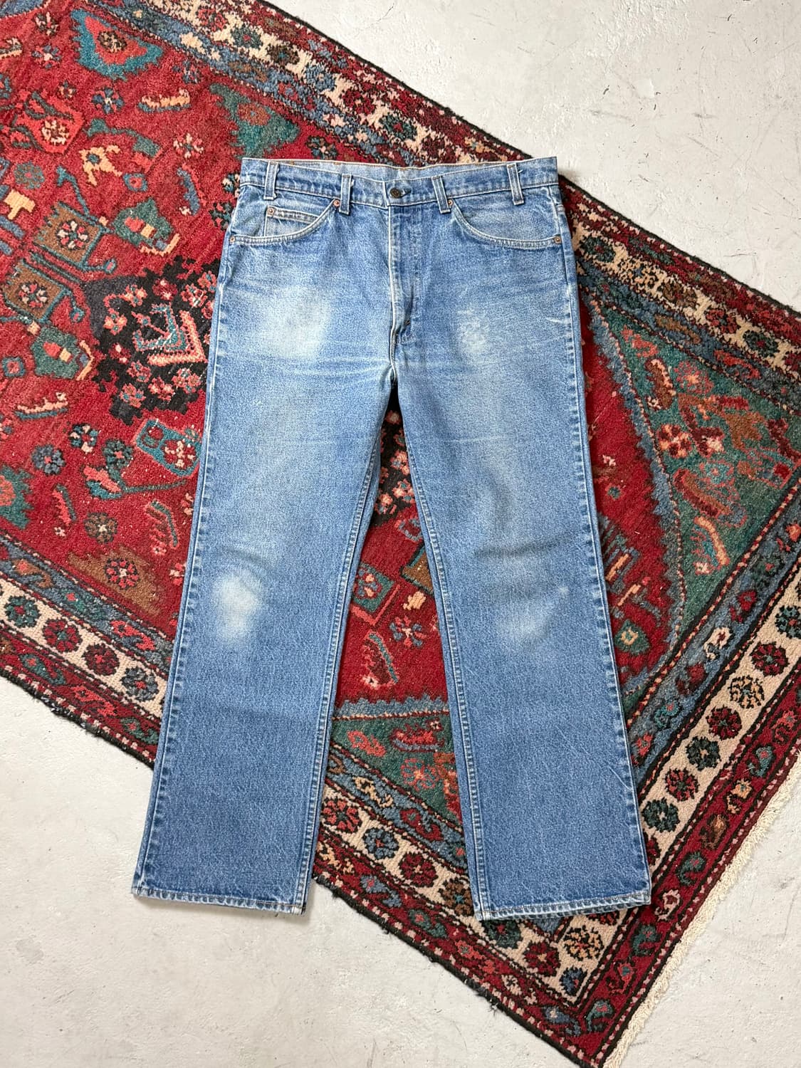 80's USA Made 빈티지 리바이스 517 오렌지탭 부츠컷 상품이미지1