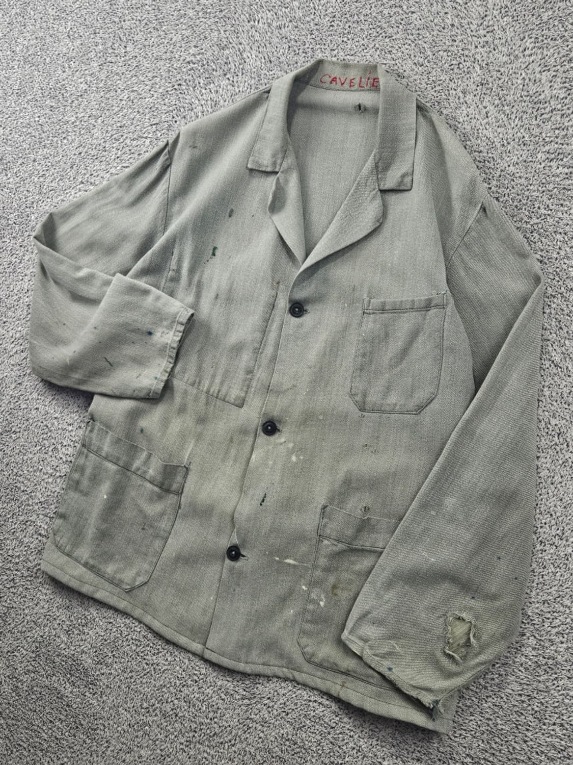 빈티지 3포켓 프렌치 워크 자켓 ( L추정 ) / 11597 상품이미지6