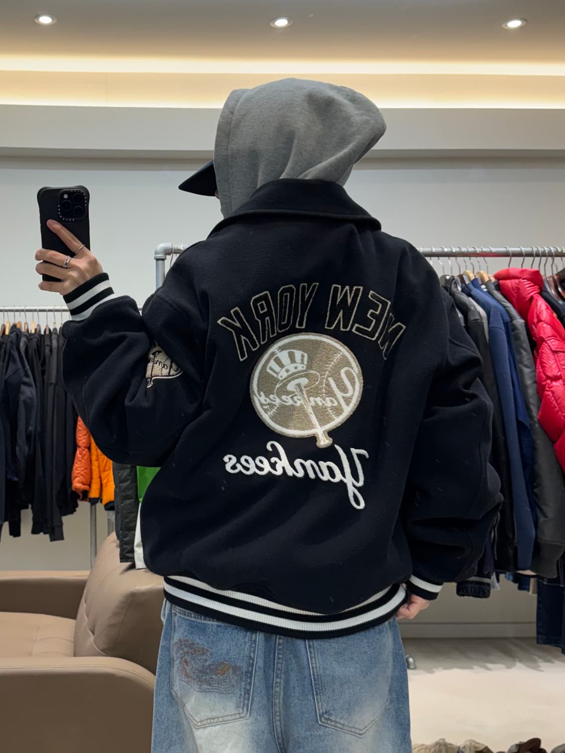 뉴에라 뉴욕 양키스 울 붐버점퍼 상품이미지9