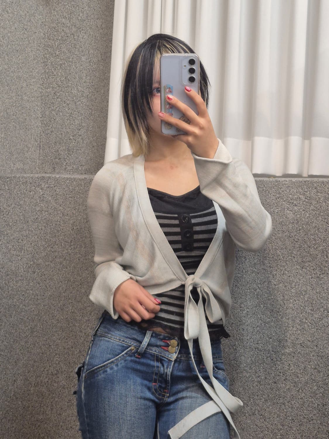VIVIENNWESTWOOD RIBBON CARDIGAN  상품이미지1