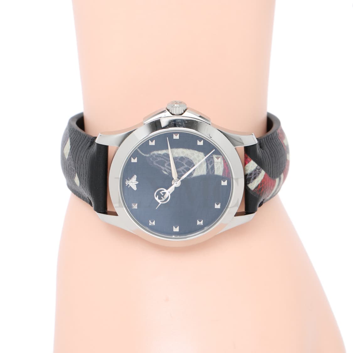 구찌 킹스네이크 블랙 시계 126.4 뱀 워치 YA1264007A 상품이미지7