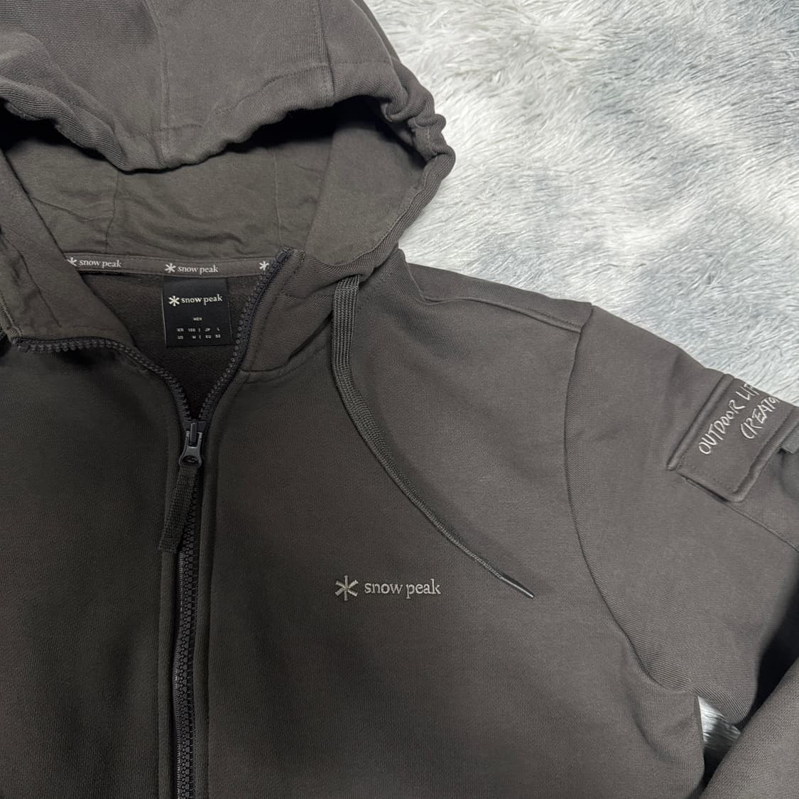 스노우피크 약기모 후드집업 100 L사이즈 상품이미지2