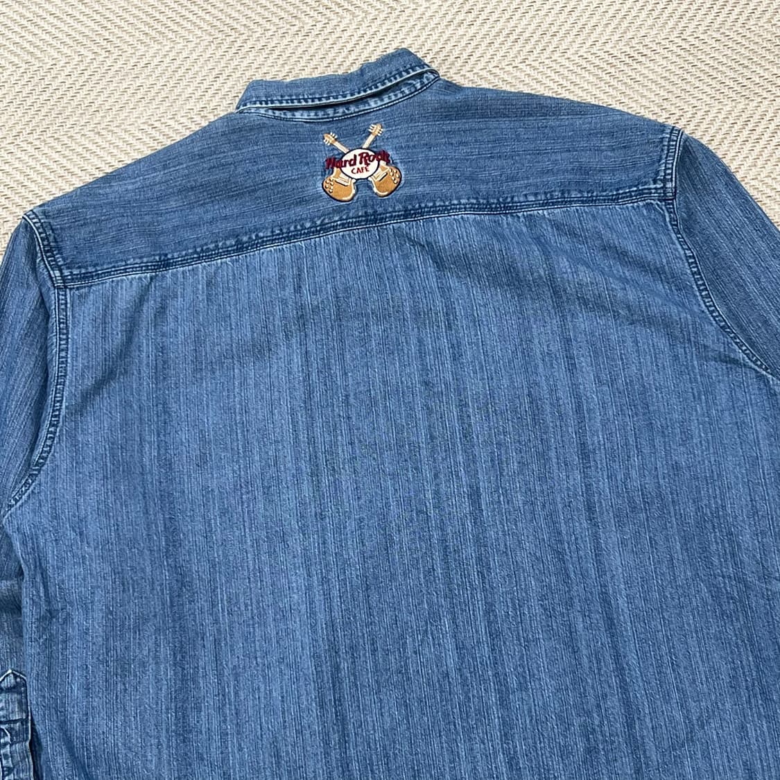 하드락 카페 자수 데님 셔츠 r3139 상품이미지5