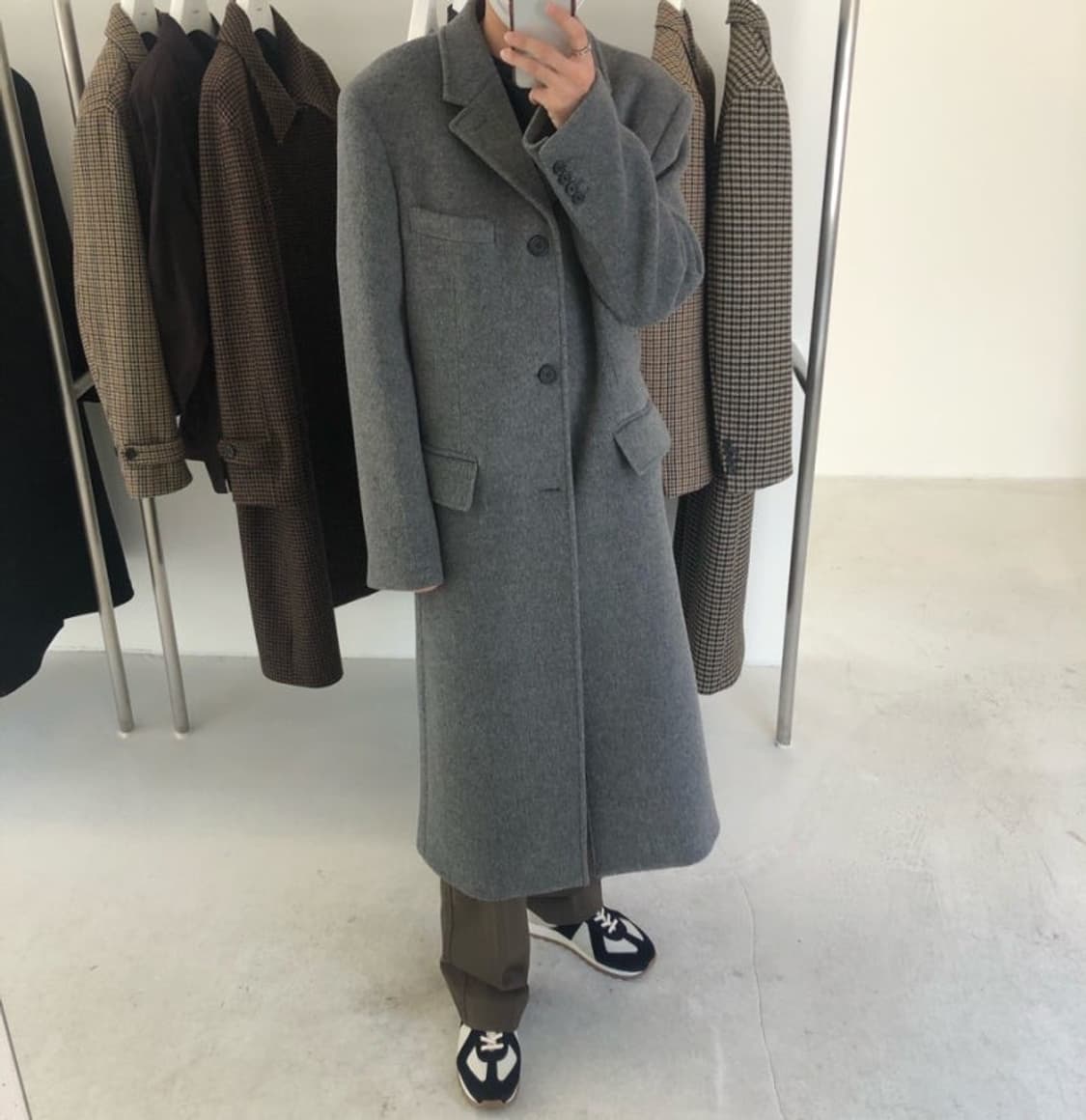 MNGU / 체스터필드 코트 그레이 / L 상품이미지8