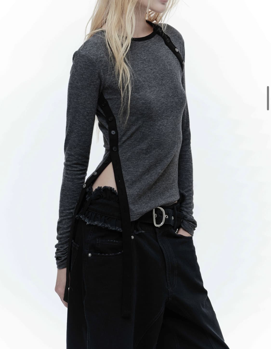 웻태그 사이드 스트랩 버튼 탑 상품이미지2