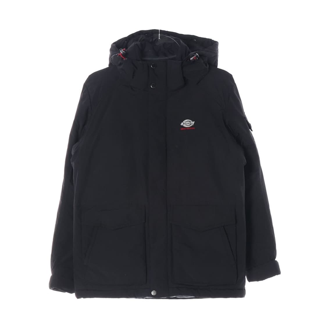 디키즈 스몰 로고 블랙 후드 패딩 점퍼 S 상품이미지1