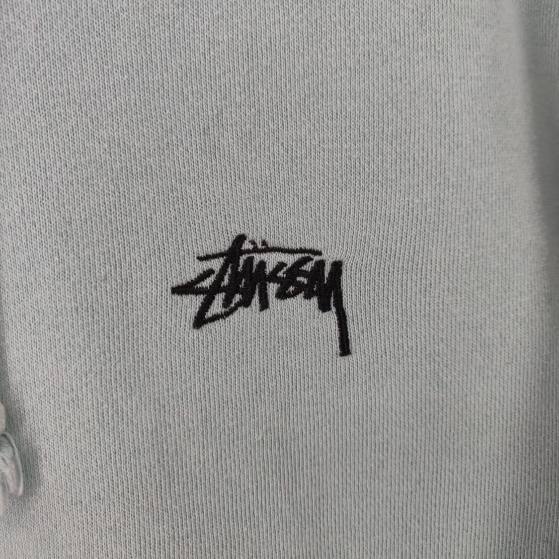 스투시 인터내셔널 트라이브 아플리케 후드티 워시드 라이트 블루 상품이미지5