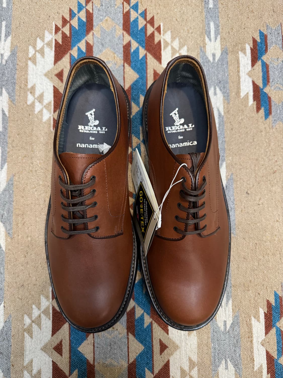 [255mm] 나나미카 x 리갈 고어텍스 플레인 토 슈즈 브라운 24ss 상품이미지9