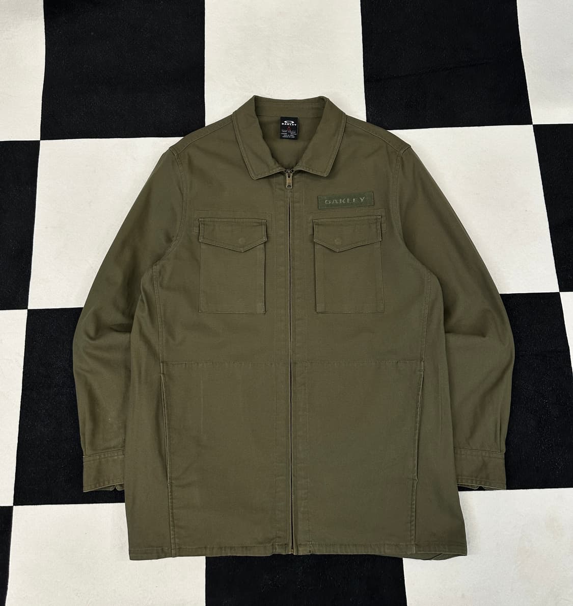 오클리 2way 워크 셔츠 자켓 카키 상품이미지1