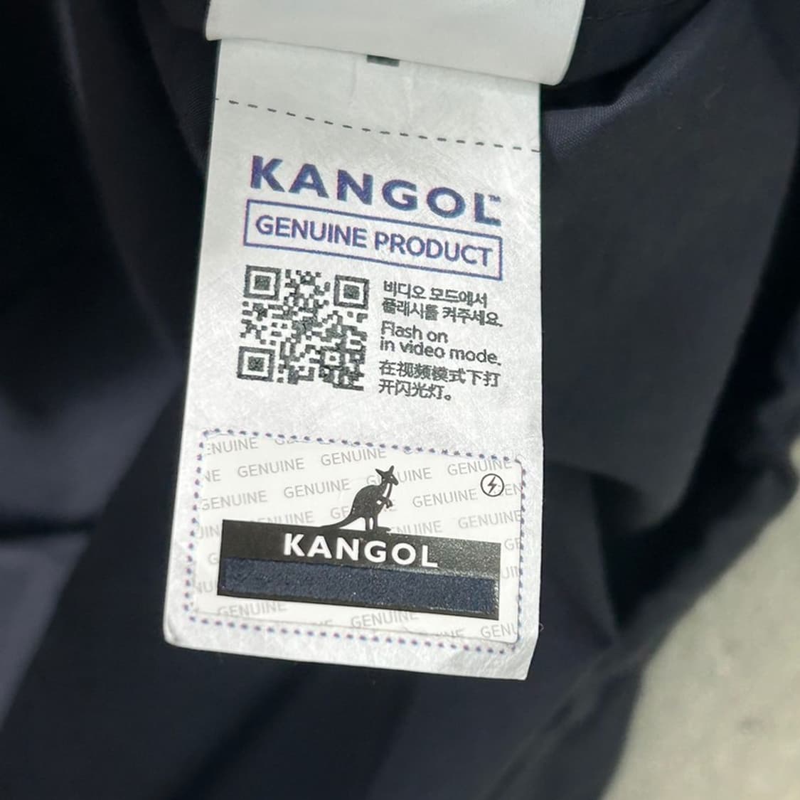 KANGOL 바람막이 셔츠 자켓 네이비 100 상품이미지6