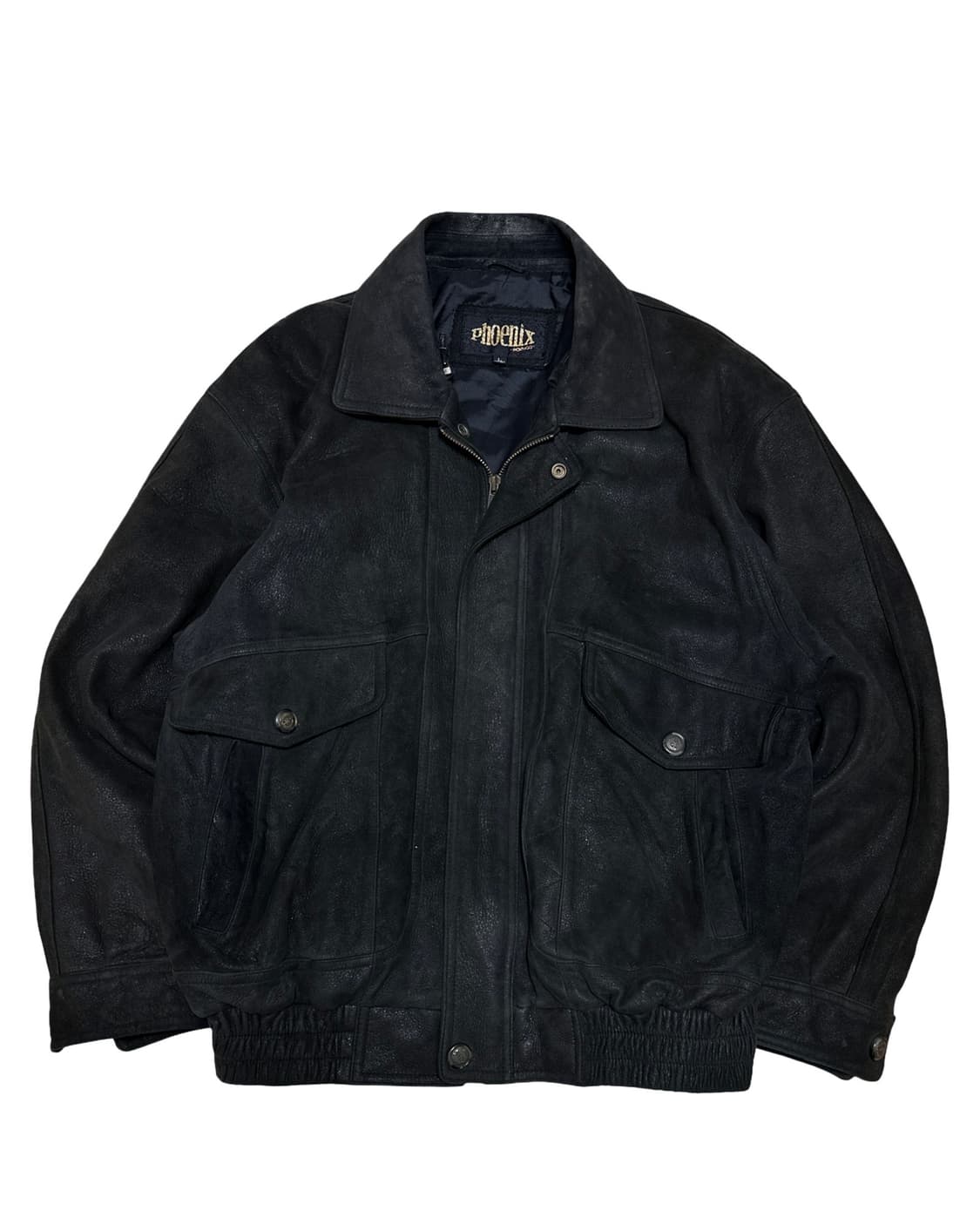 빈티지 양가죽 봄버 무스탕 블루종 자켓 상품이미지3