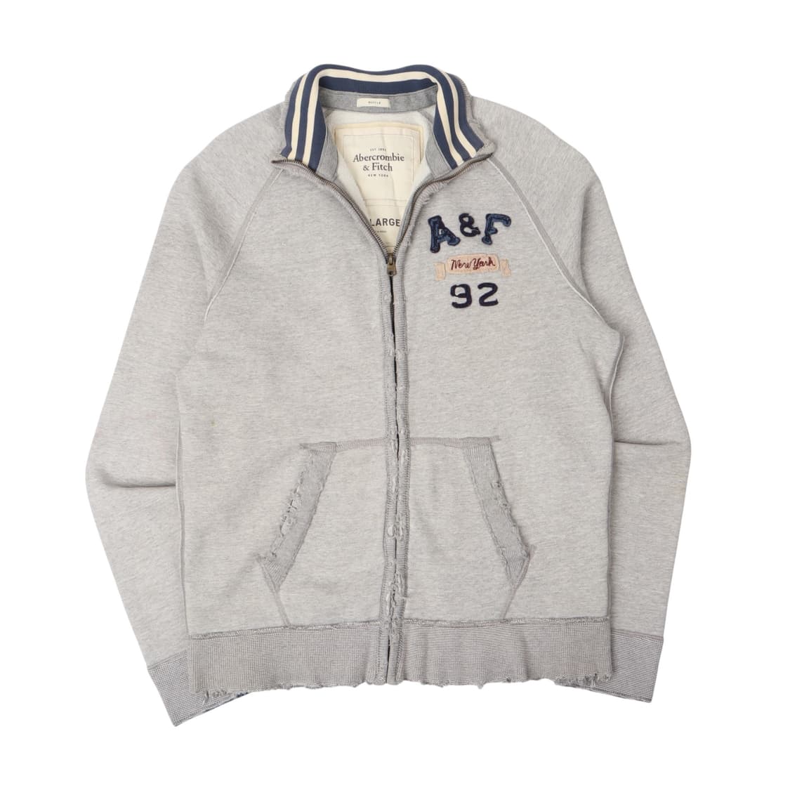 아베크롬비 그레이 헤비 스웻 집업 자켓 상품이미지1