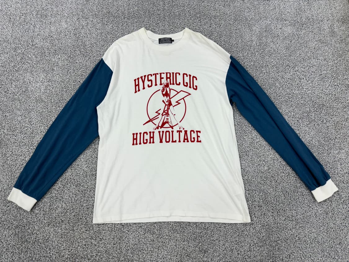 히스테릭글래머 high voltage 롱슬리브 상품이미지1