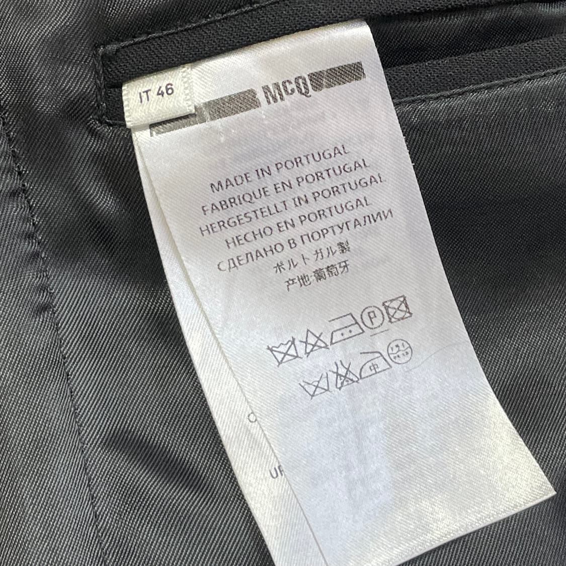[M] 알렉산더맥퀸 MCQ 블랙 사이드디테일 투버튼 블레이져 상품이미지4