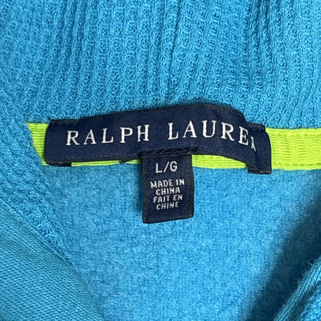 폴로 랄프 로렌 빅 포니 후드 집업 스카이블루 상품이미지3