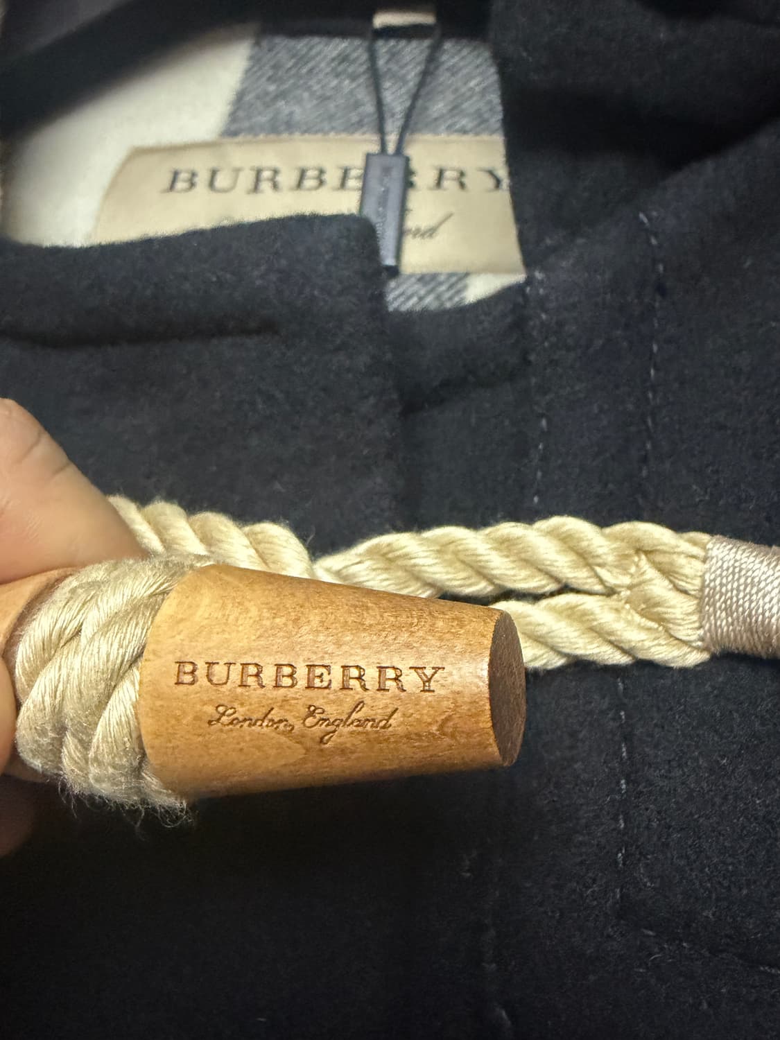 버버리 그리니치 여성 더플 코트 블랙 새제품 상품이미지3