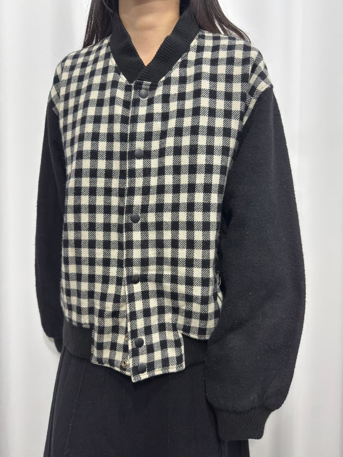 vicenza check button jacket 상품이미지3