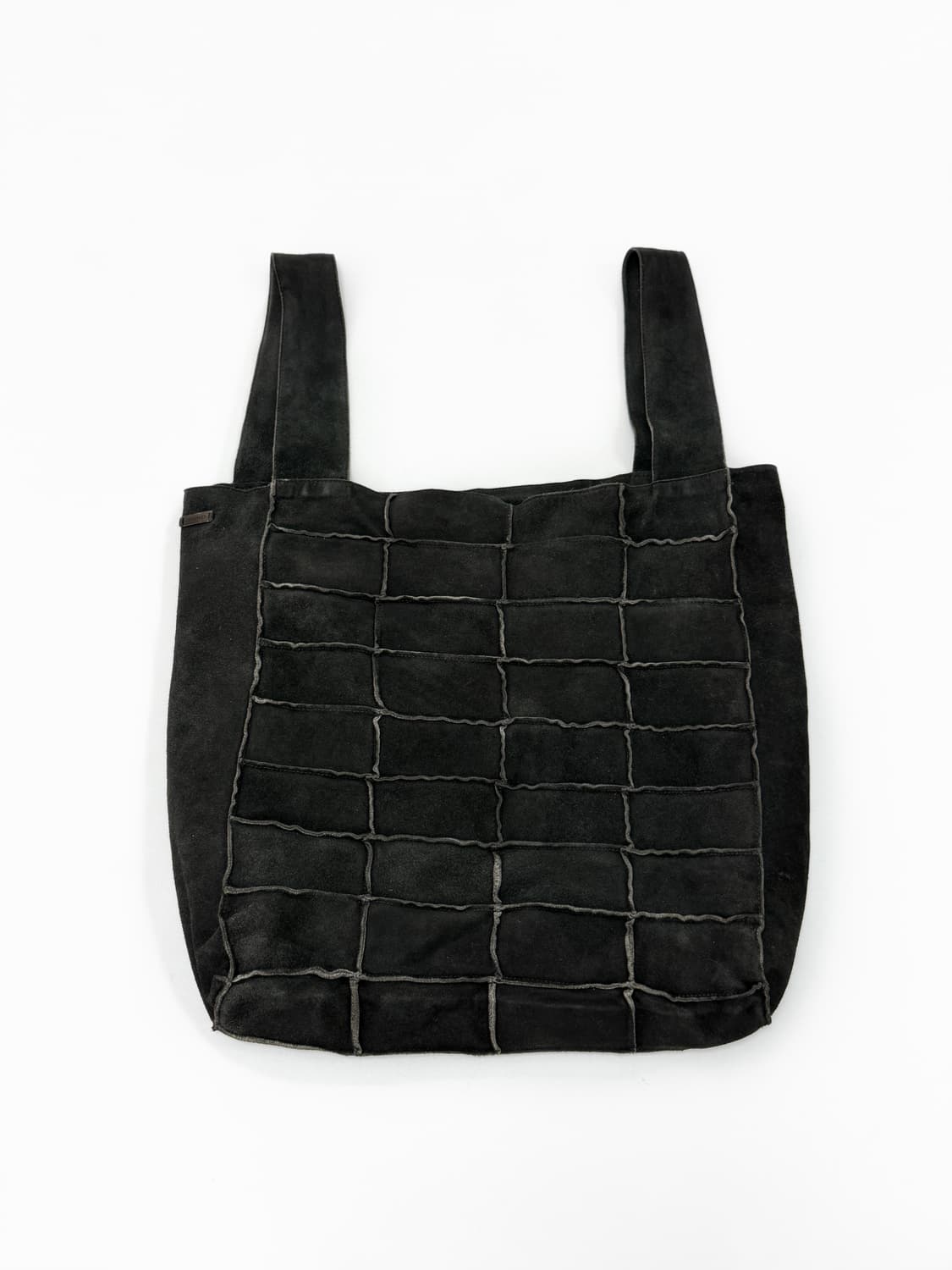 샤넬 스웨이드 로우 엣지 패치워크 토트백 상품이미지2