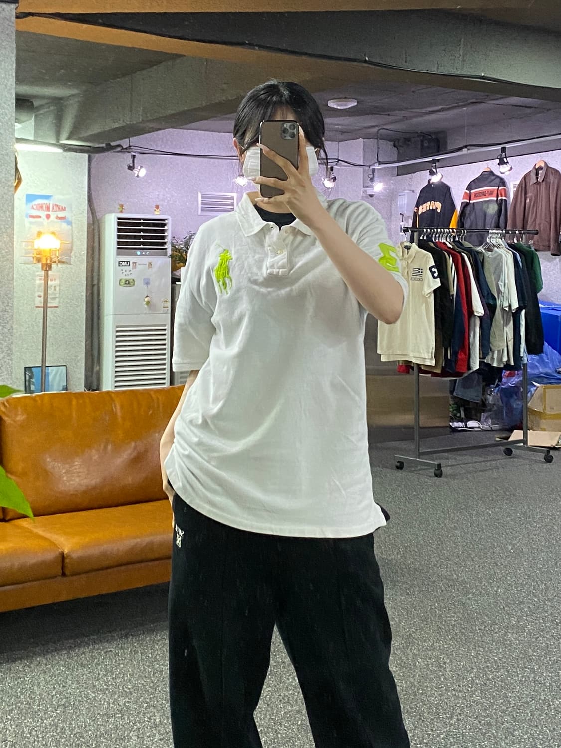폴로 랄프로렌 라임 빅포니 반팔 티셔츠 B5071 상품이미지1