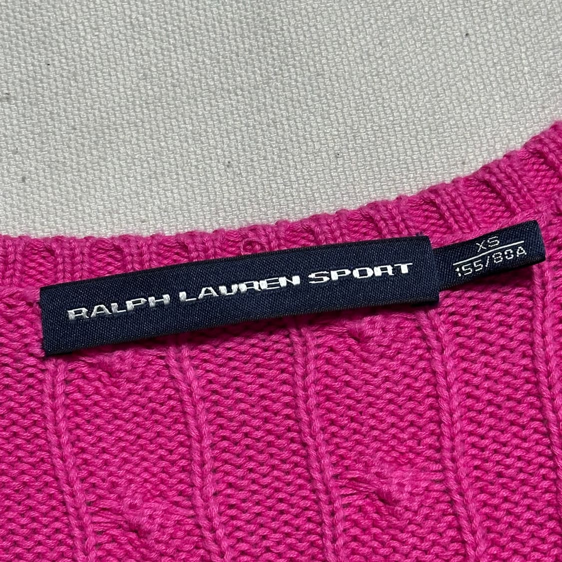 Polo Ralph Lauren 핑크 여성용 케이블 코튼 니트 상품이미지3