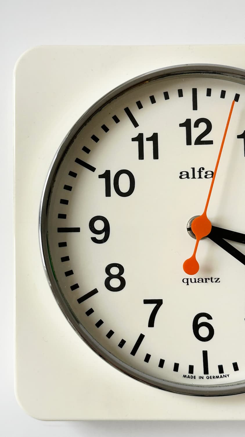 Vintage alfa haller wall clock─cream 상품이미지3