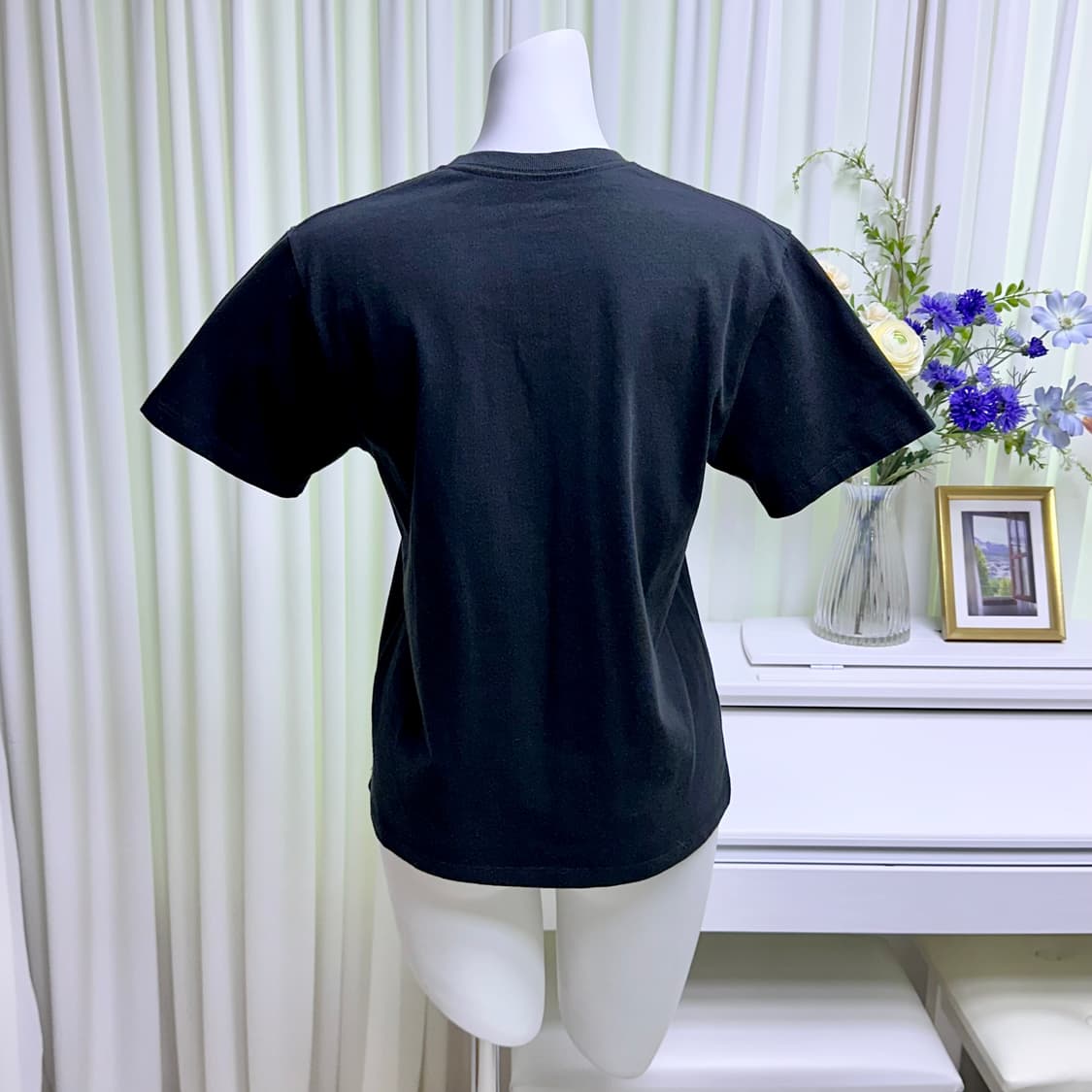 단톤 코튼 브이넥 반팔티셔츠 36 상품이미지4