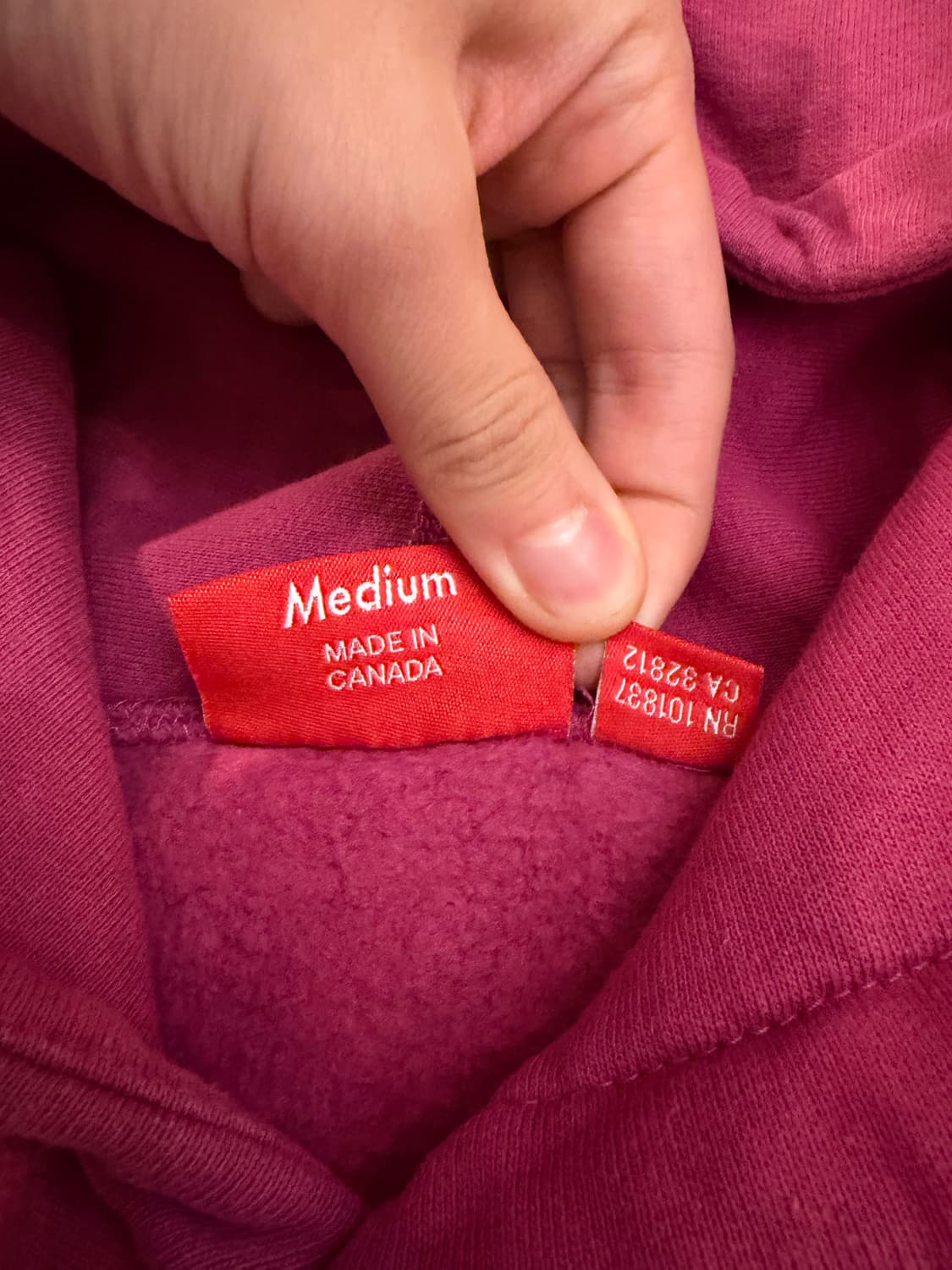 17ss 슈프림 글리터 아크 후드티 와인 버건디 상품이미지5