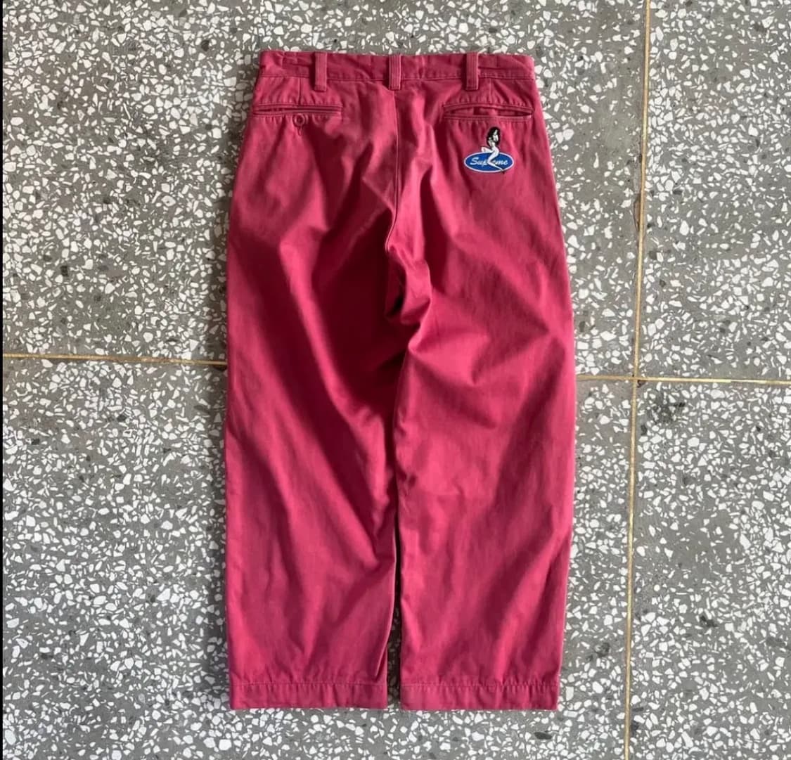 슈프림 핀업 치노 팬츠 21fw 마룬 상품이미지2