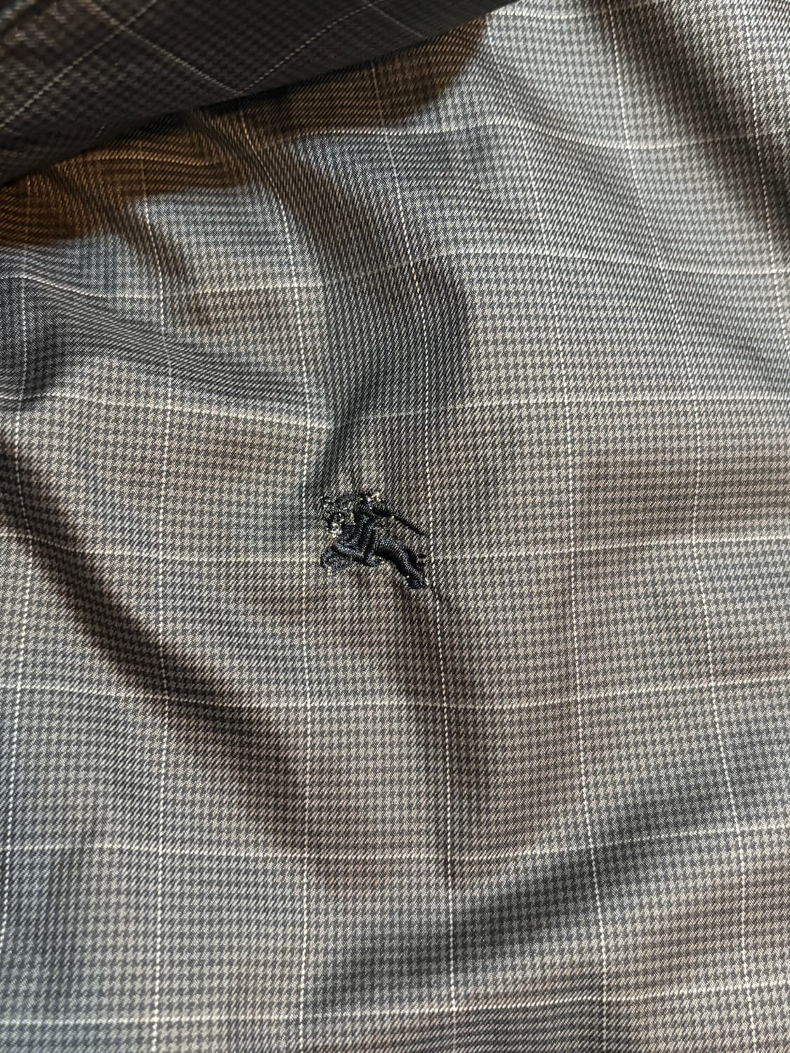 버버리 블랙 블랙라벨 체크 자켓 3L 상품이미지2