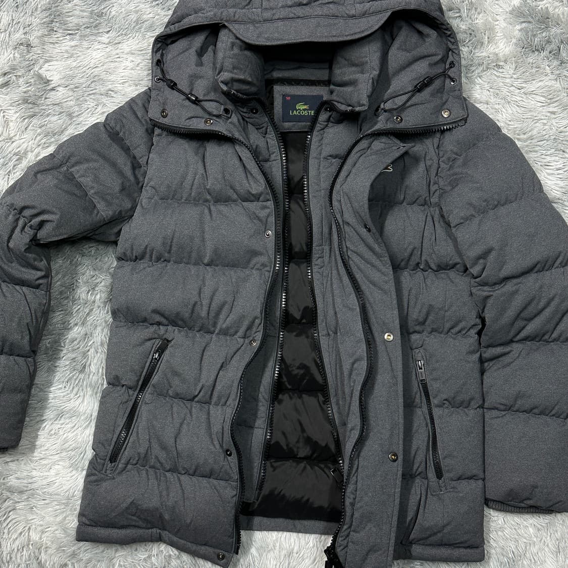 라코스테 구스다운 푸퍼 후드 패딩 L 상품이미지3