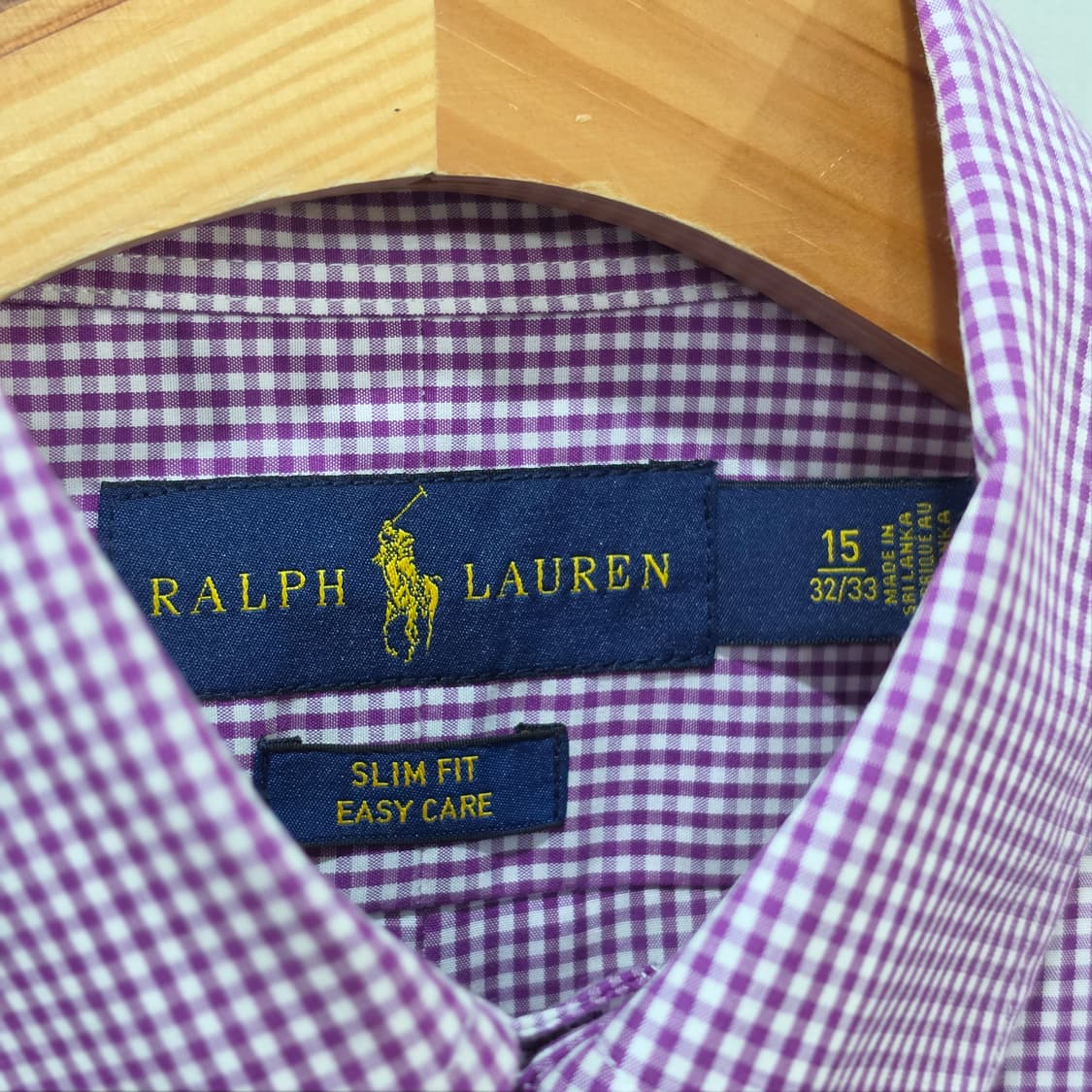 랄프로렌 슬림핏 체크 셔츠- M정도 상품이미지7