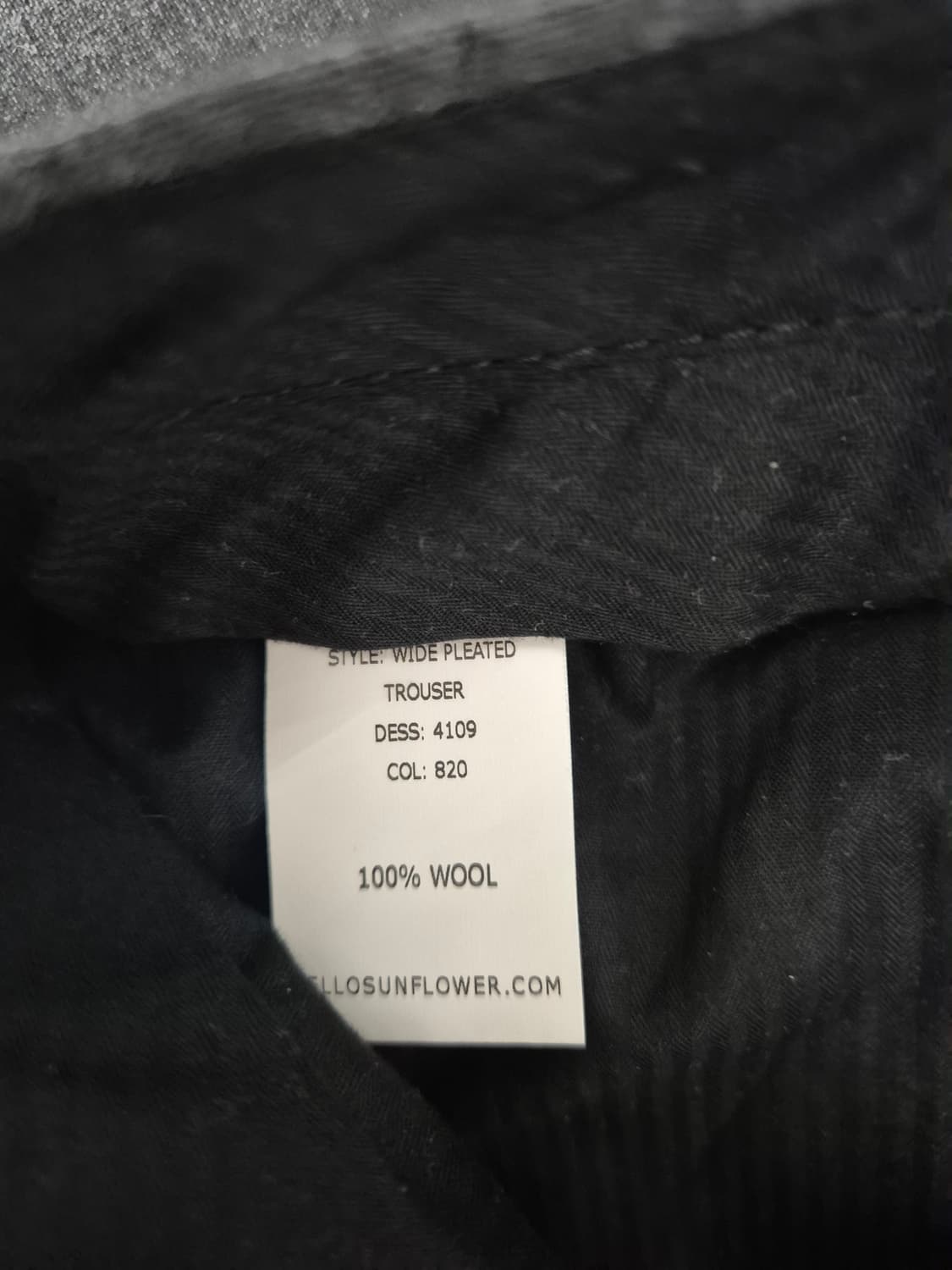 선플라워 와이드 트라우저 팬츠 상품이미지4