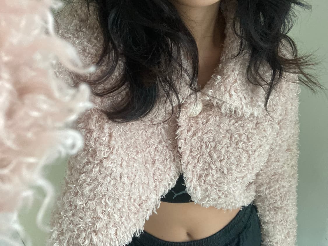 vintage crop fur jacket 상품이미지5