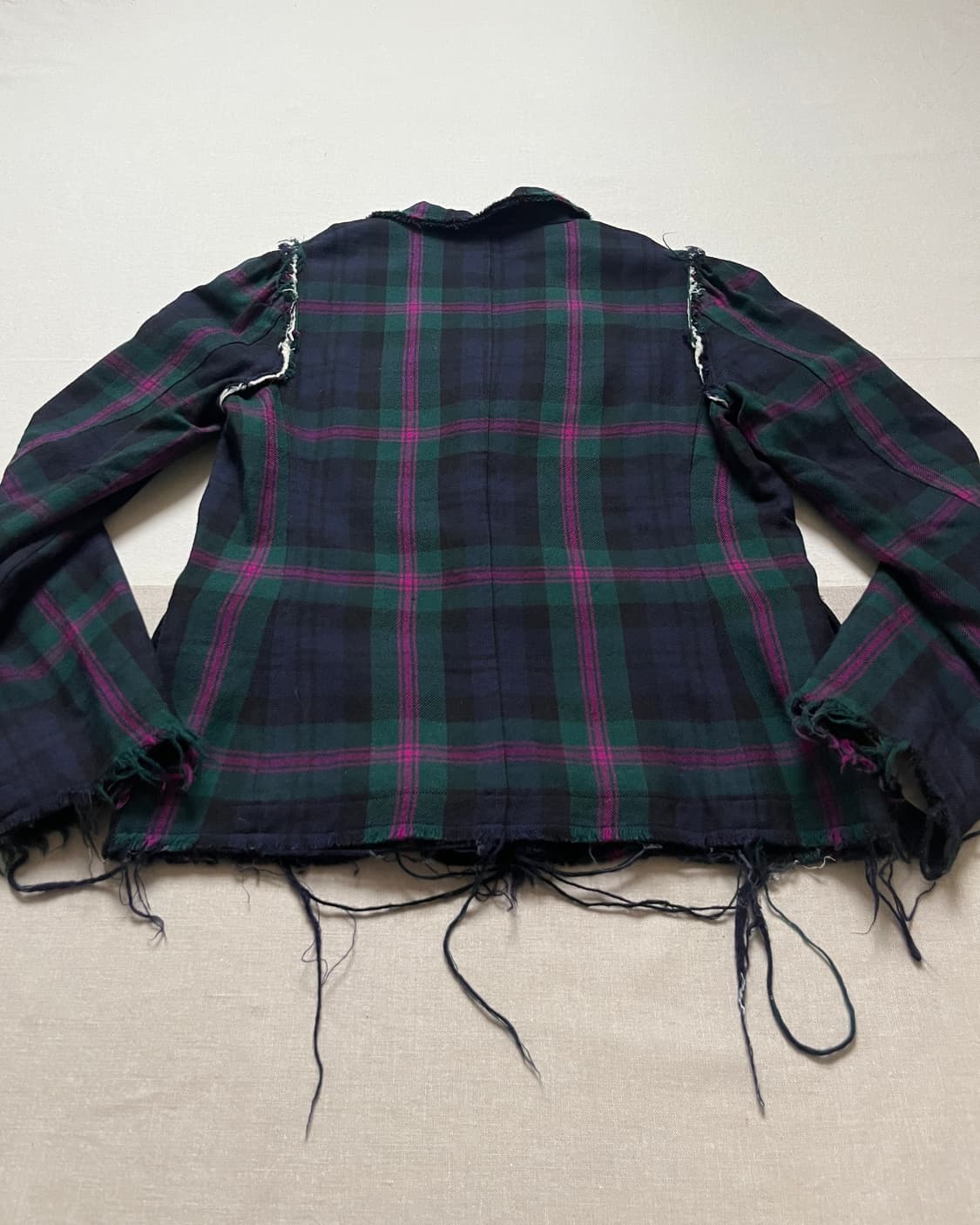 꼼데가르송 체크 컷아웃 자켓 Comme des garcons 상품이미지5