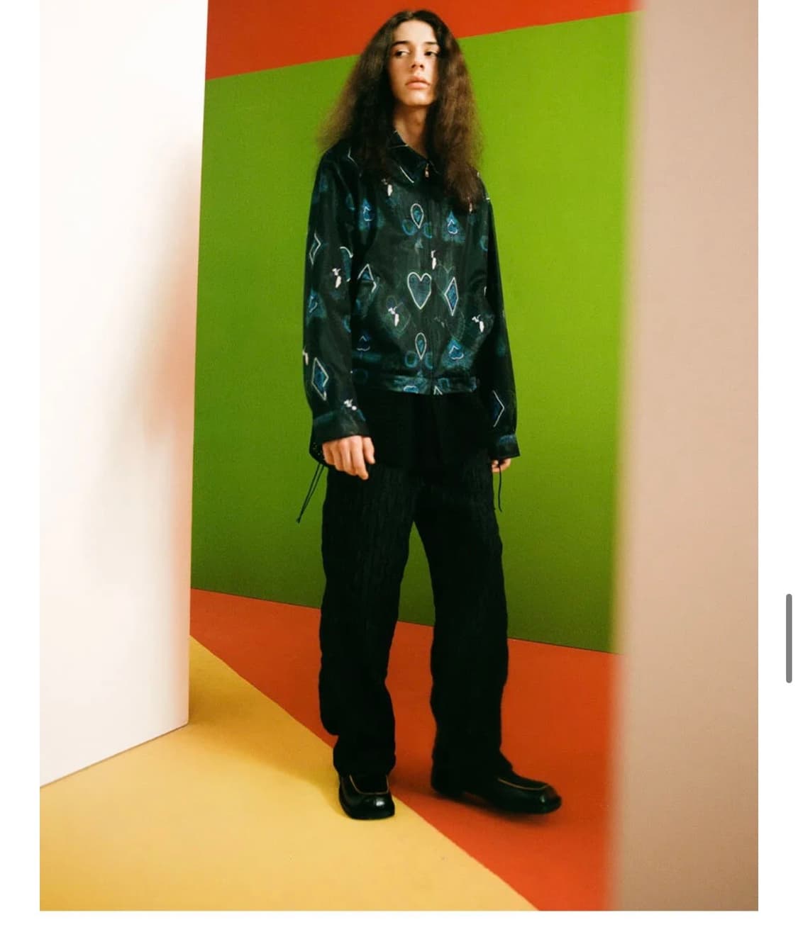 앤더슨벨 sheer mesh zip-up jacket 상품이미지5